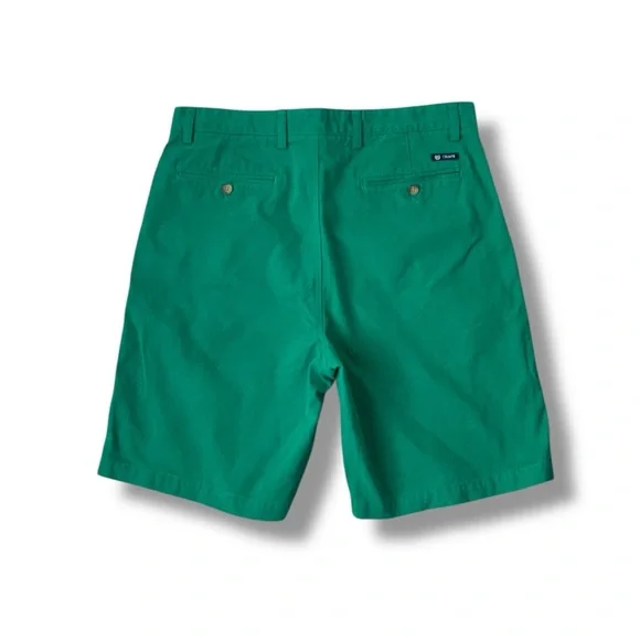 CHAPS Men's Flat Front Chino Shorts Vibrant Green Size 36 - Picture 3 of 10